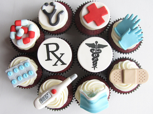 Doctor cupcakes: http://www.flickr.com/photos/clevercupcakes/4576733748/